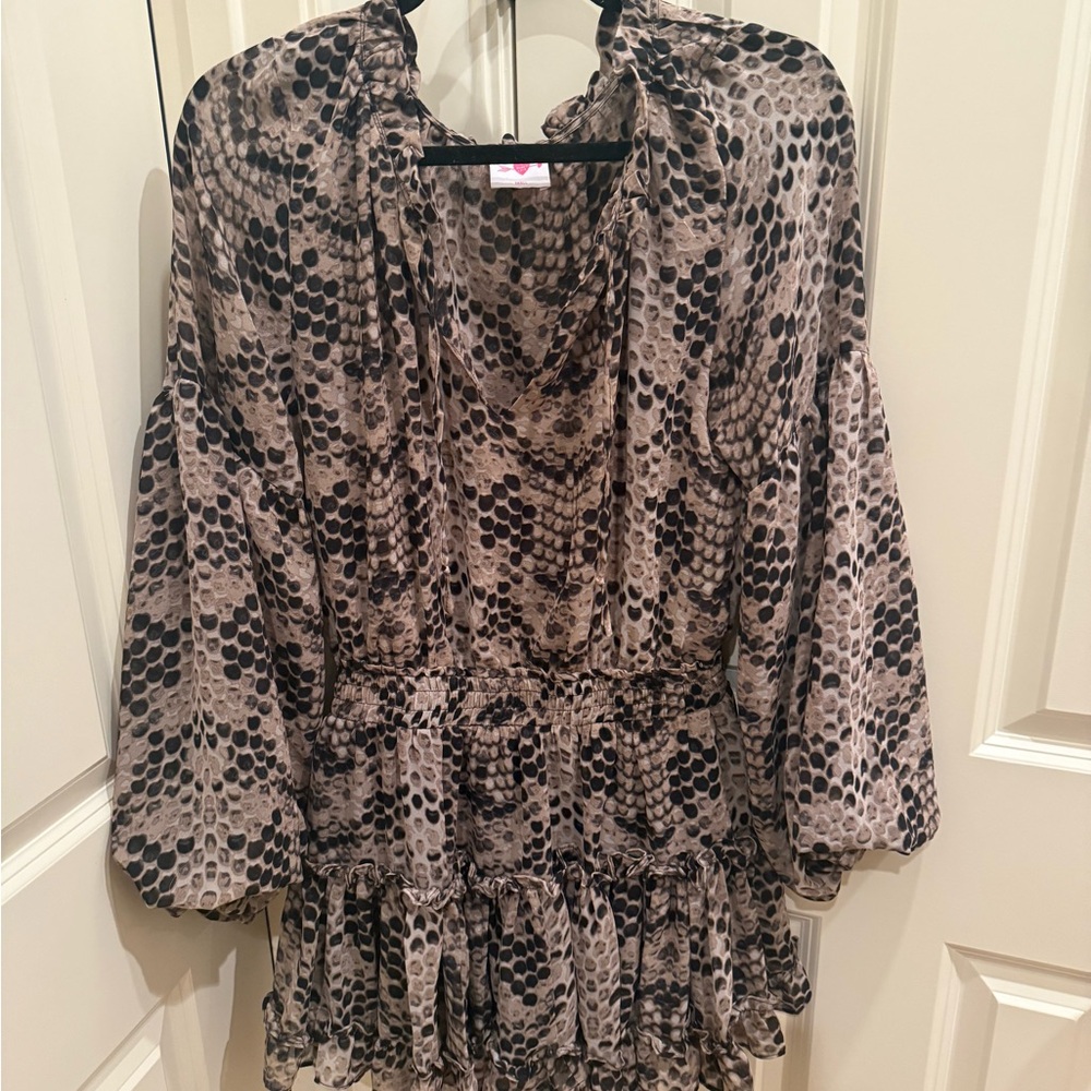 Buddy Love Snake Print Dress